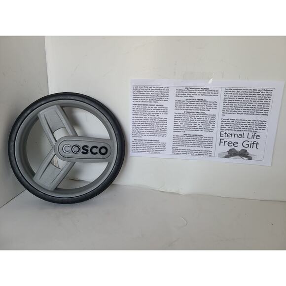 Cosco Light and comfy Single Stroller Rear Wheel Tire Replacement Model#TR366FGU - Picture 1 of 12